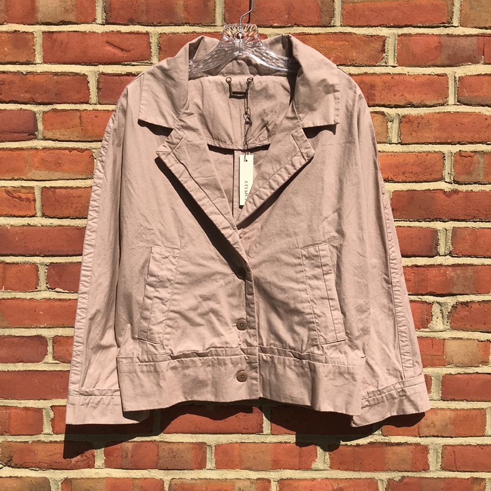 Tan Capulet Revolve Oversized Collared Button Up Utility Jacket